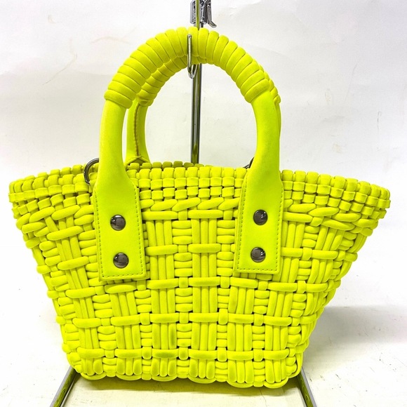 Balenciaga Bistro XXS Basket Tote Bag Yellow - Picture 3 of 11